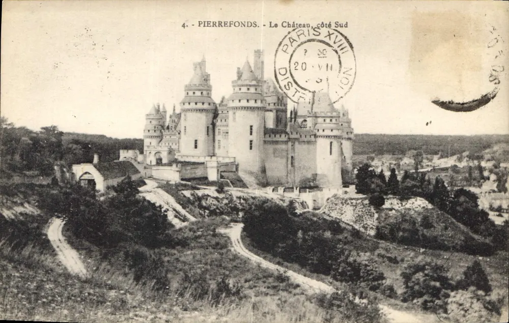 Pierrefonds - O Castelo, lado Sul — editor desconhecido, n°4 - Frente
