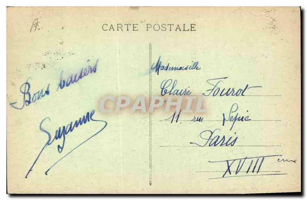 Pierrefonds - O Castelo, lado Sul — editor desconhecido, n°4 - Verso