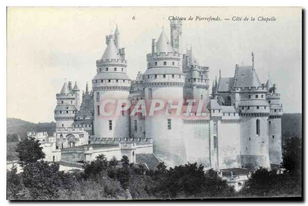 Castillo de Pierrefonds — Lado de la Capilla — Editor no identificado, n°6 - Anverso