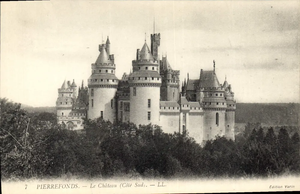 Pierrefonds — O Castelo (Lado Sul) — Edição Varin - Frente