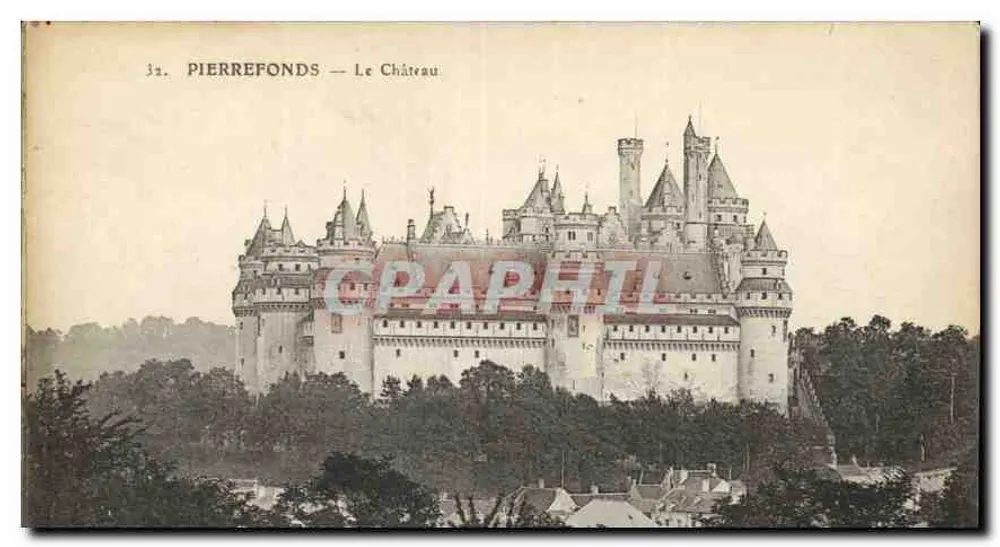 Pierrefonds — O Castelo — Editor E. Le Déléy, Impr.-Belfry, 1897 - Frente