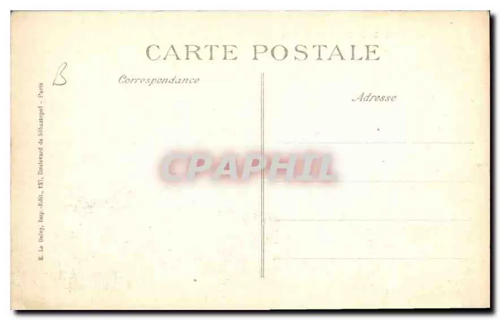 Pierrefonds — O Castelo — Editor E. Le Déléy, Impr.-Belfry, 1897 - Verso