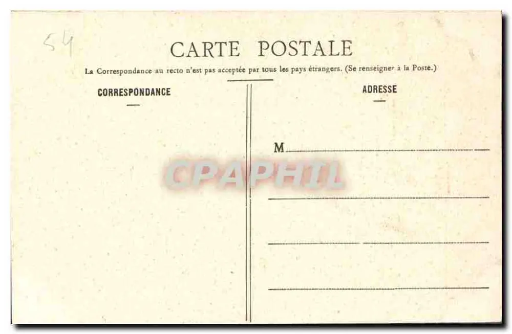 Nancy - Igreja de São Epvre (visão lateral) — Maison des Magasins Réunis, editora, Nancy, n°17 - Verso