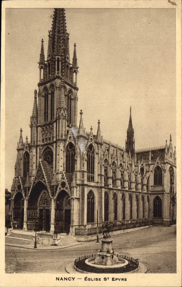 Nancy — Igreja de São Epvre — Editor não identificado, número de série não visível - Frente