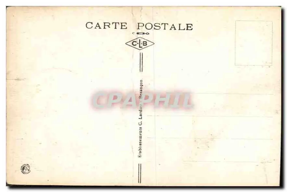 NANCY — Arc de Triomphe — éditeur C. Lardier, Beaunçon - Verso