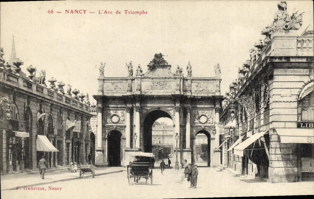 NANCY — Arco do Triunfo — F. Gedovius, Nancy, n°66 - Frente