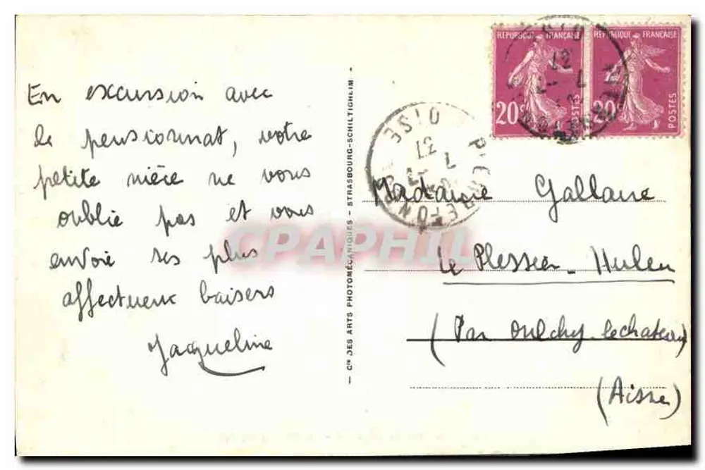 PierreFonds — O castelo (lado sul) — LL 122 - Verso