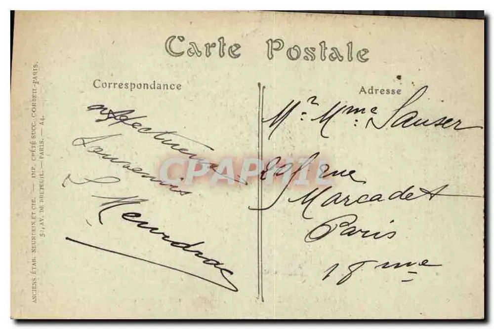 Castelo de Pierrefonds — A Entrada — The entrance — JND Hot. - Verso