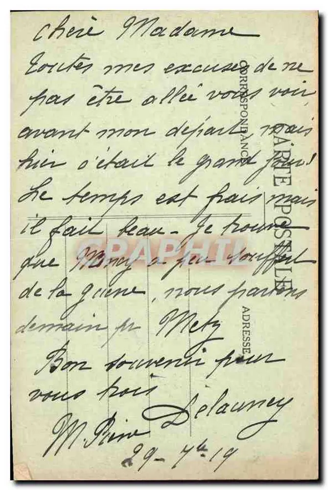 NANCY - Arc de Triomphe von der Place de la Carrière gesehen — Imprimeries Réunies de Nancy, n°41 - Rückseite