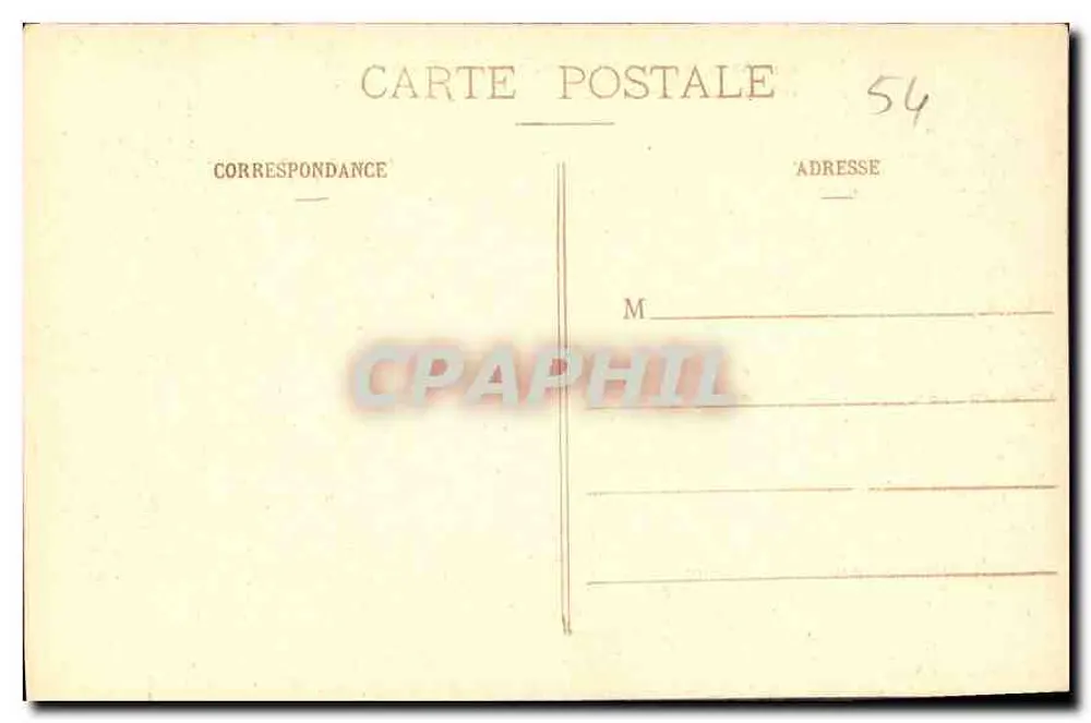 NANCY - Triumphbogen von der Place de la Carrière aus gesehen — Imprimeries Réunies, Nancy - Rückseite