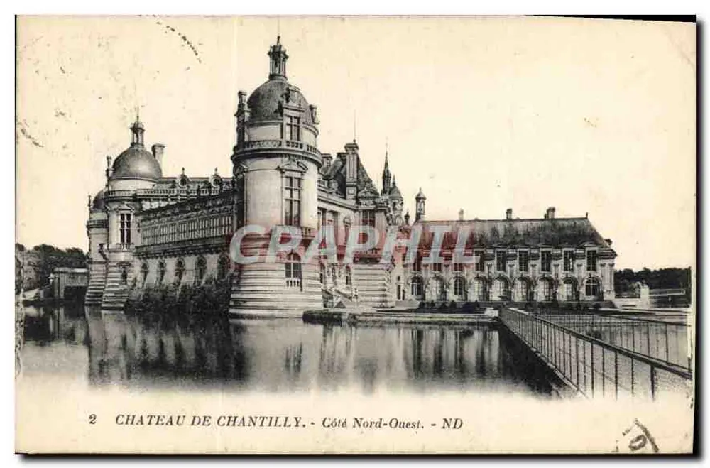 Castelo de Chantilly — Lado Noroeste — ND — Graphithil - Frente