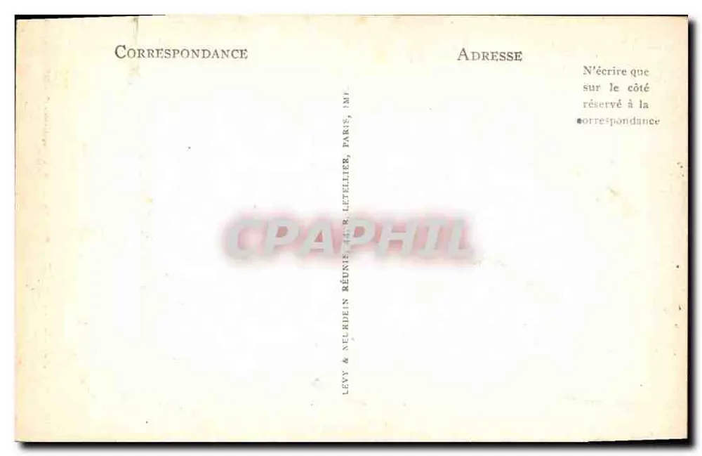 Chantilly — O Châtelet e a Capela — LL - Verso