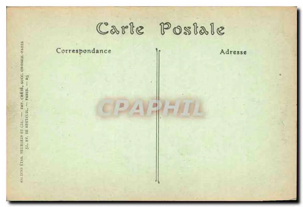 Chantilly — Les Avenues des Aigles et des Tribunes — J. Hot, n°45 - Rückseite