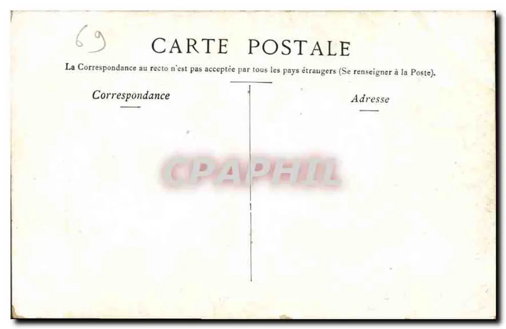Lyon. — HOMEM DA ROCHE — STAECH, Paris - Verso