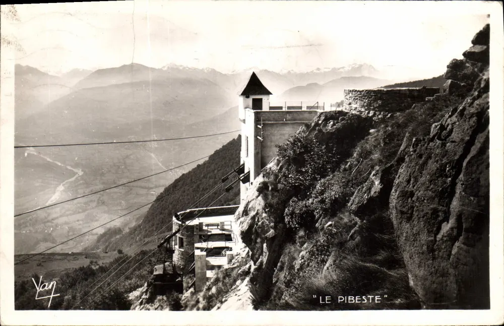 Le Pibeste — Seilbahnstation — Verlag Yan - Vorderseite