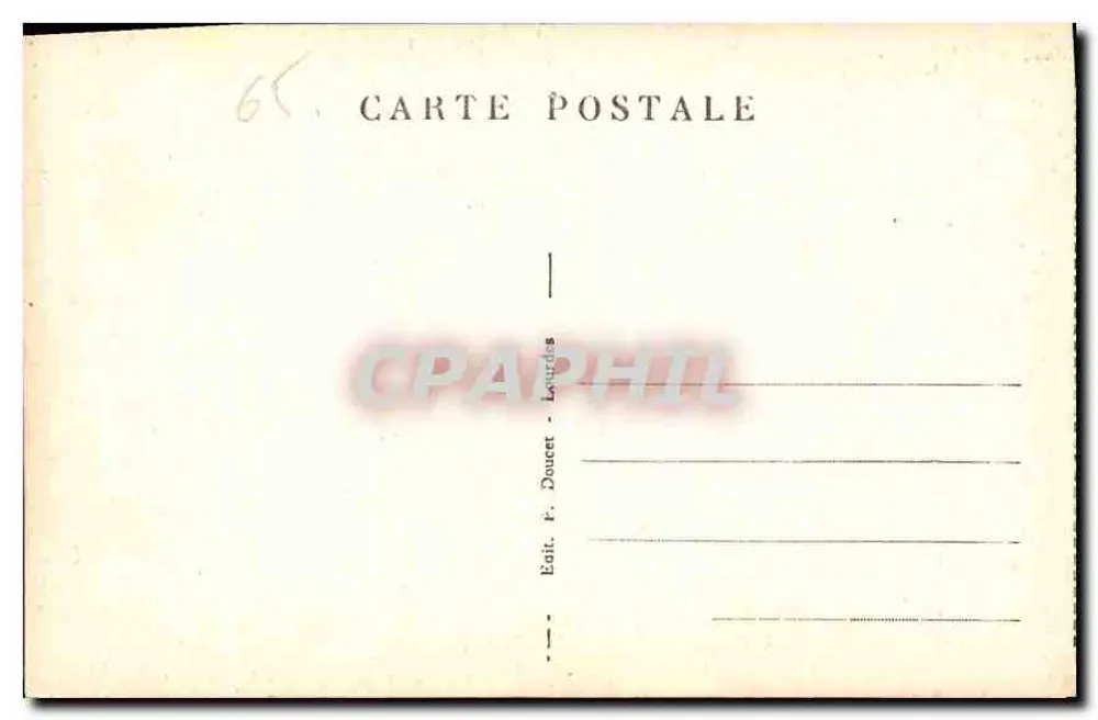 Santa Bernadette Soubirous — Série 20 — Editor P. D. - Verso