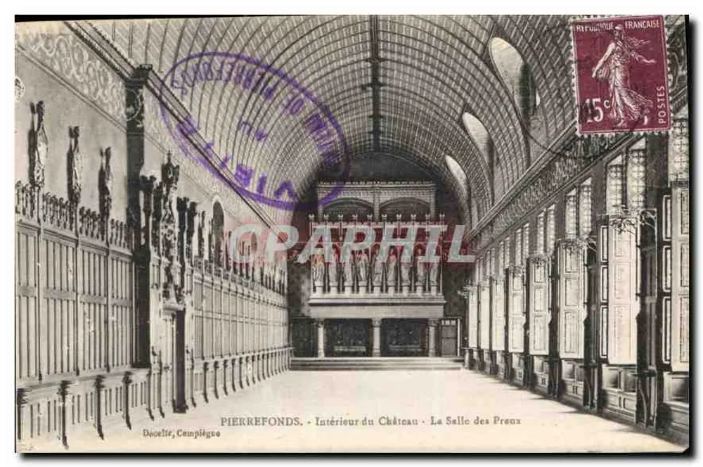 PierreFonds - Innenansicht des Schlosses - Die Halle der Ritter — Docelle, Land - Vorderseite