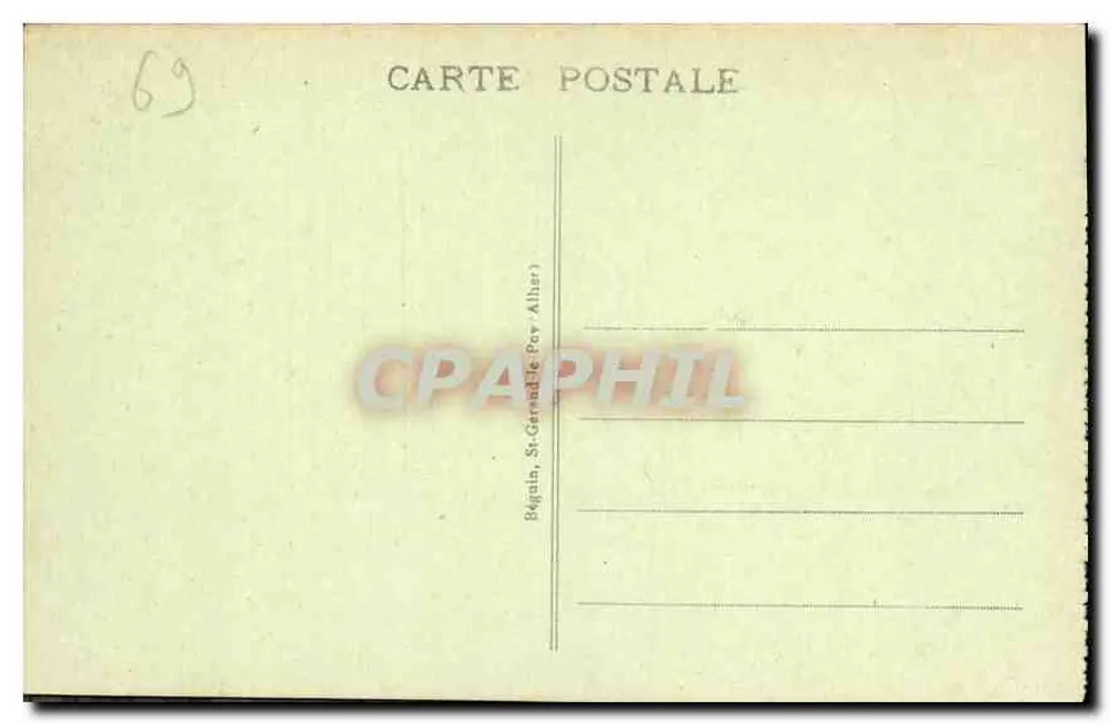 LYON - Ein Waldgebiet im Parc de la Tête-d'Or - Label - Rückseite