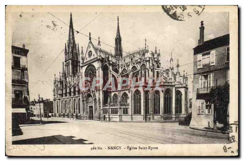 NANCY - Igreja de Saint-Epvre — Edição de Arte Valdédar, n° 460 bis - Frente