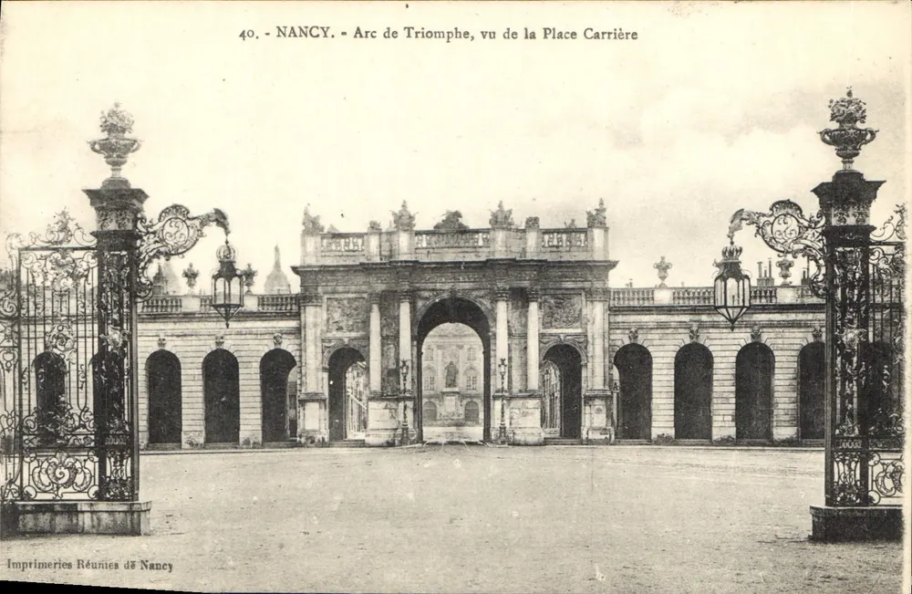 NANCY - Arco do Triunfo, visto da Place Carrière — Impressoras Reunidas de Nancy, n°40 - Frente