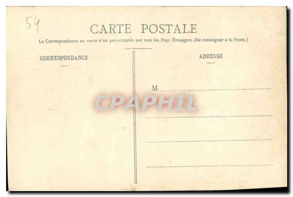 NANCY — Arco do Triunfo – Rue Héré — Mailloux dos Magasins Réunis, editor N°39 - Verso