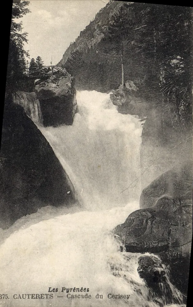 De Pyreneeën — Waterval van Cerisey — Cauterets - Voorkant
