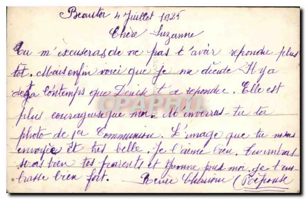 युवा महिला — पोर्ट्रेट — DÉDÉ PARIS 807 - पीछे