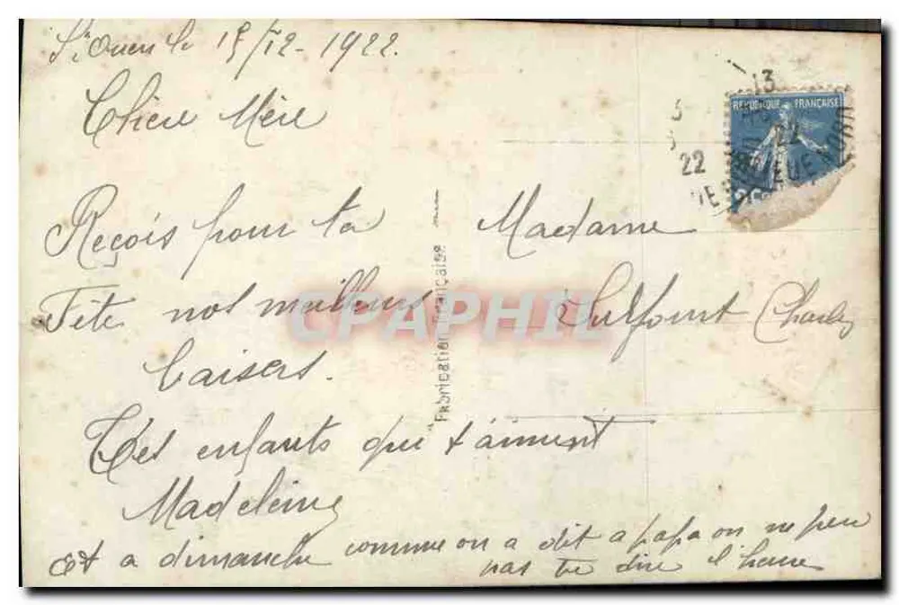 Junge Frau mit Rose — Frohe Feier — Verlag Léo, Nr. 206 - Rückseite