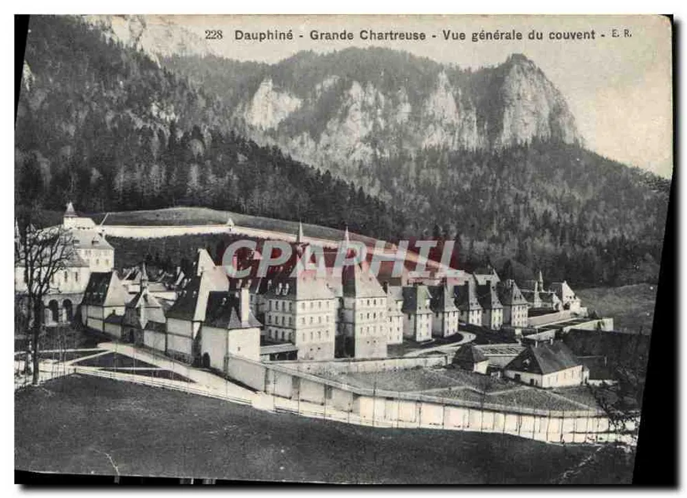 Dauphiné - Grande Chartreuse - Vista generale del convento - E.R. - Recto