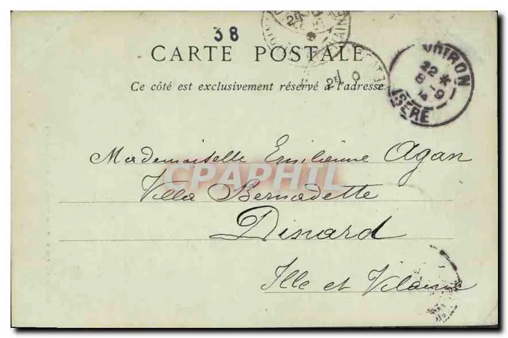 Grande-Charteuse — Eingang zum Desert, Route von Saint-Laurent-du-Pont — Collections ND. Phot. - Rückseite