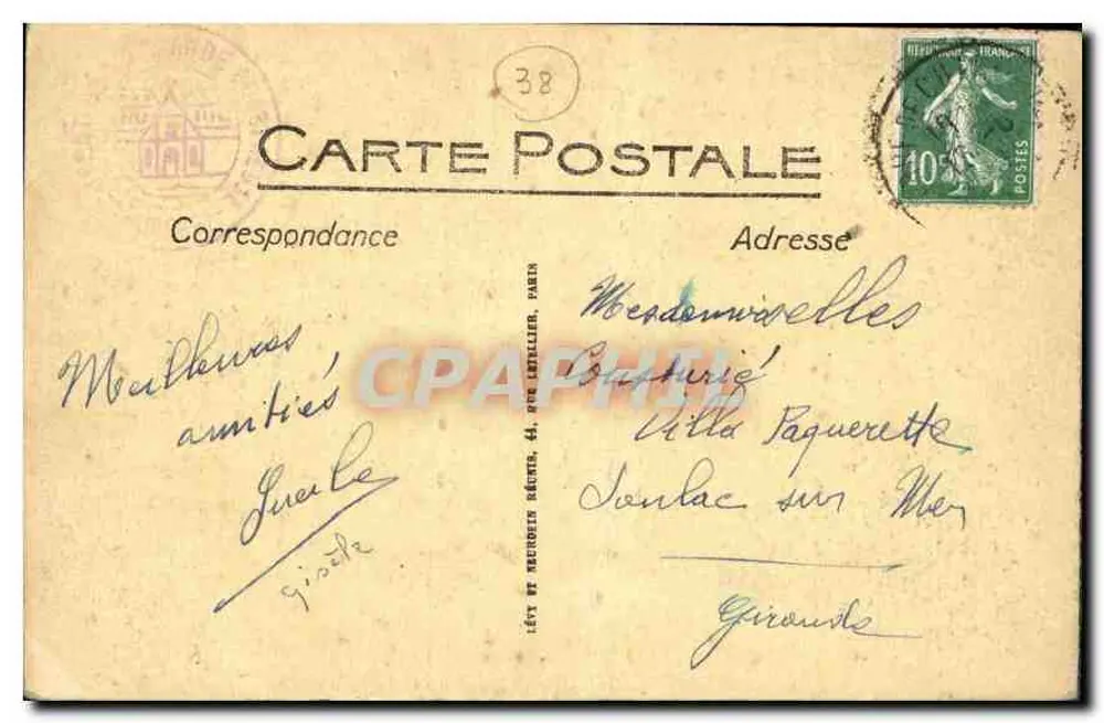 La Grande Chartreuse — Die Kapitelhalle — N.D. - Rückseite