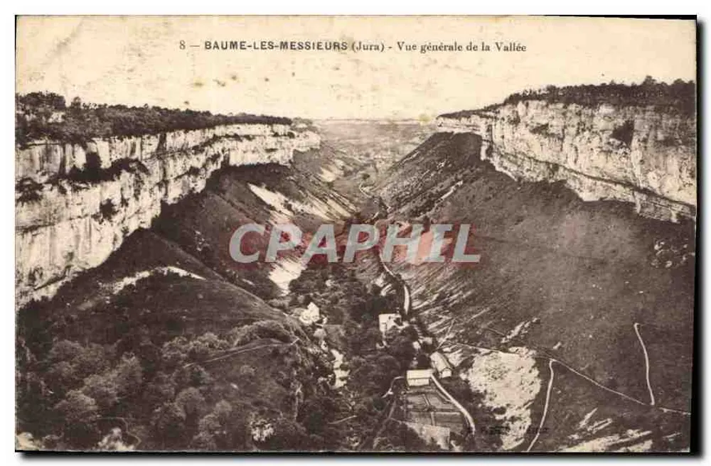 Baume-les-Messieurs (Jura) — Allgemeiner Blick auf das Tal — unbekannter Verleger, Seriennummer 8 - Vorderseite