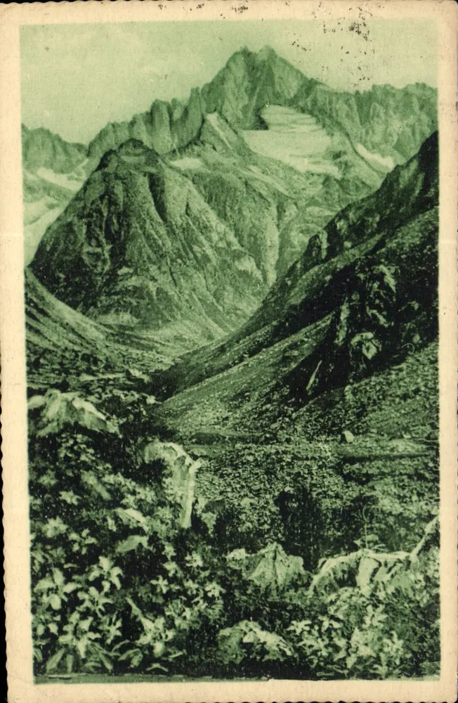 Die Écrins (4103 m.) — Ansichten der Védon-Tal — Dauphiné, unbekannter Verleger, Nr. 38 - Vorderseite