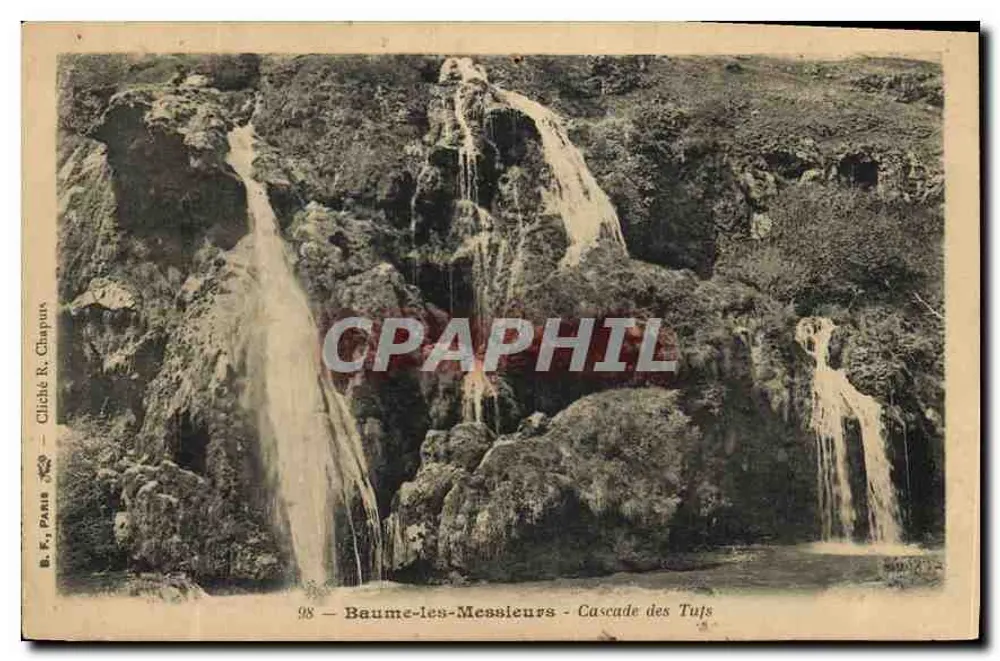 Baume-les-Messieurs — Cachoeira dos Tufts — Cliché R. Chapurs, n° 98 - Frente