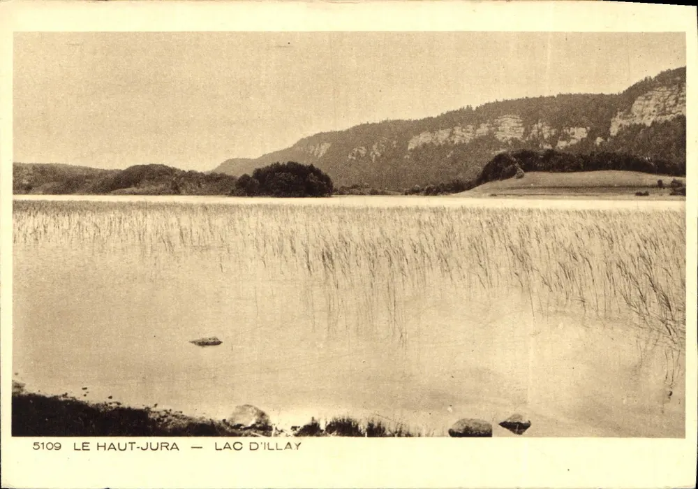 O Alto Jura — Lago de Illay — editor Braun & Cie, Dornach - Frente