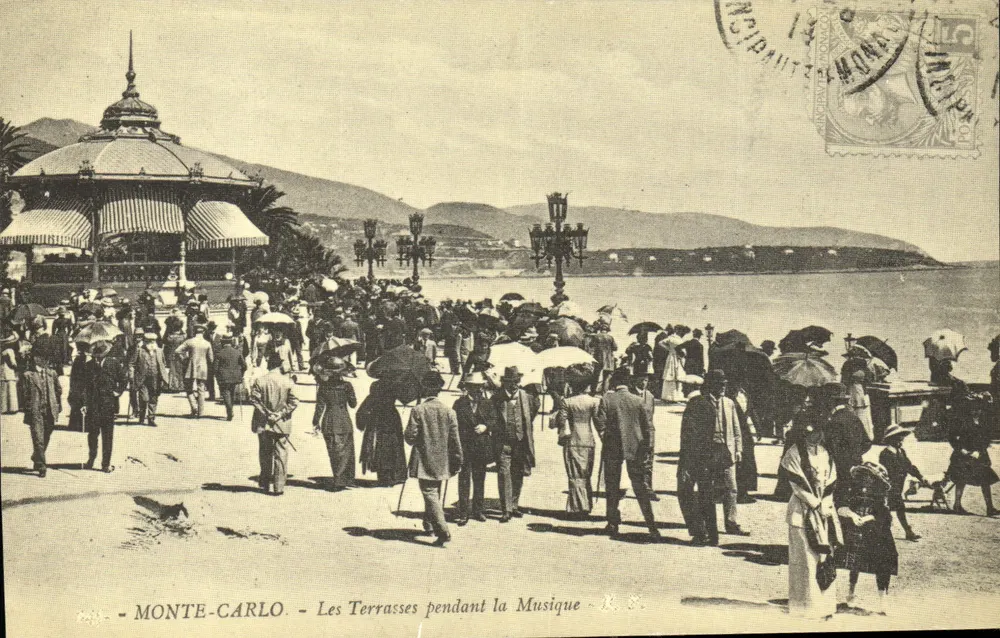Monte-Carlo - Die Terrassen während der Musik - X. B. - Vorderseite