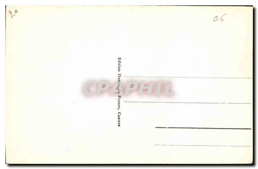 CANNES - De Kerk van het Suquet — Uitgave Damagès, Frankrijk, Cannes, n° 129 - Achterkant