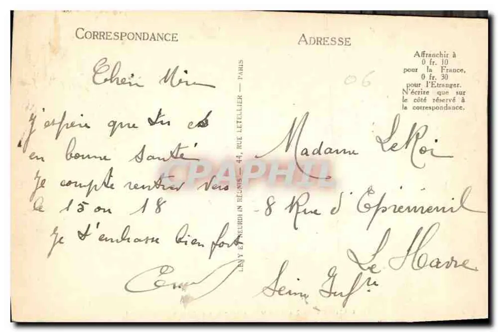 CANNES — LA PROMENADE DE LA CROISSETTE — LL - Verso