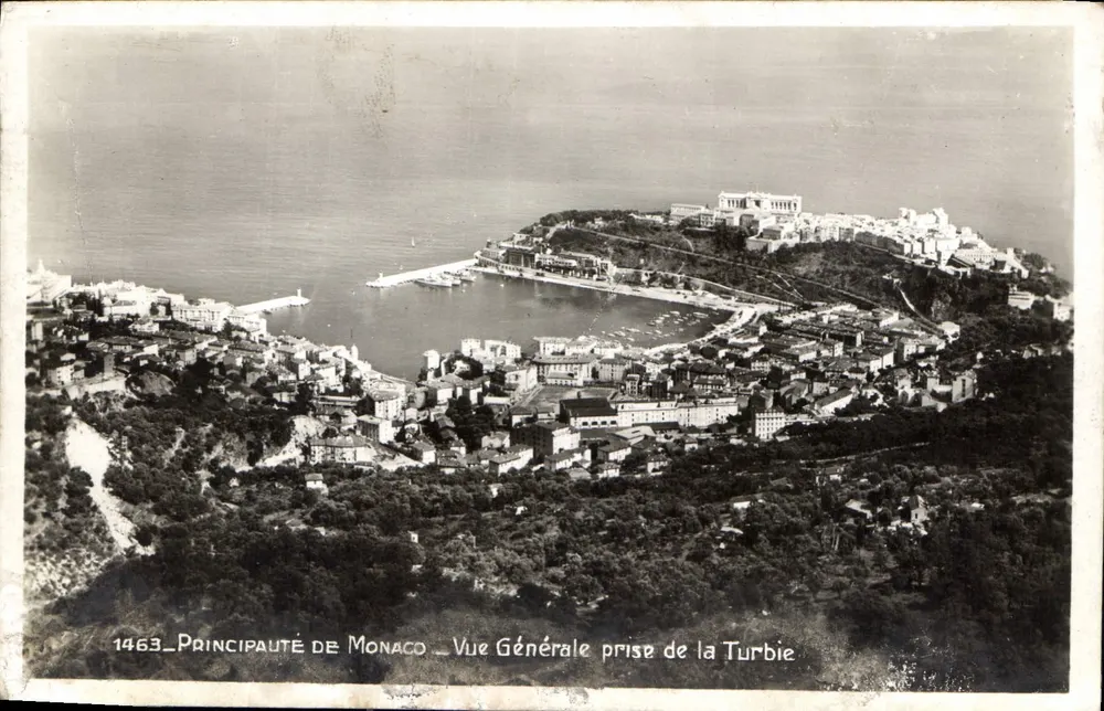 Principat Monaco — Allgemeine Ansicht von Turbie — Edition La Cigogne - Vorderseite