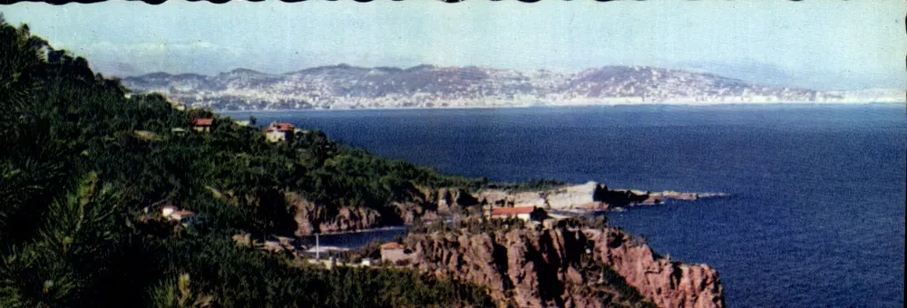 Visão panorâmica da Costa Azul — Nice — Edições La Cigogne - Frente