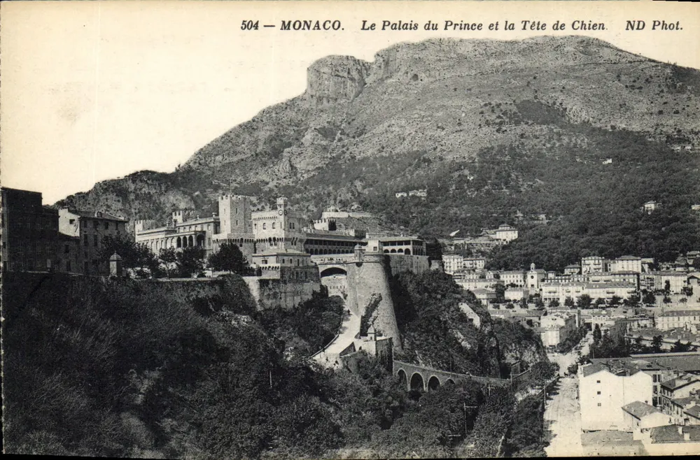 Monaco — Schloss des Prinzen und Tête de Chien — ND Fot. n° 504 - Vorderseite
