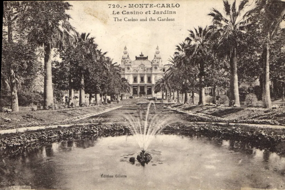 Monte-Carlo — Das Casino und die Gärten — Edition Giletta, n° 720 - Vorderseite