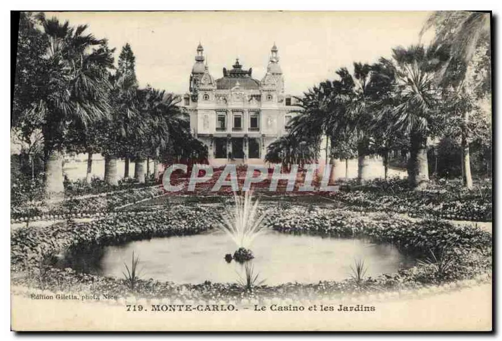 Monte-Carlo — Das Casino und die Gärten — Edition Giletta, Foto Nice, n°719 - Vorderseite