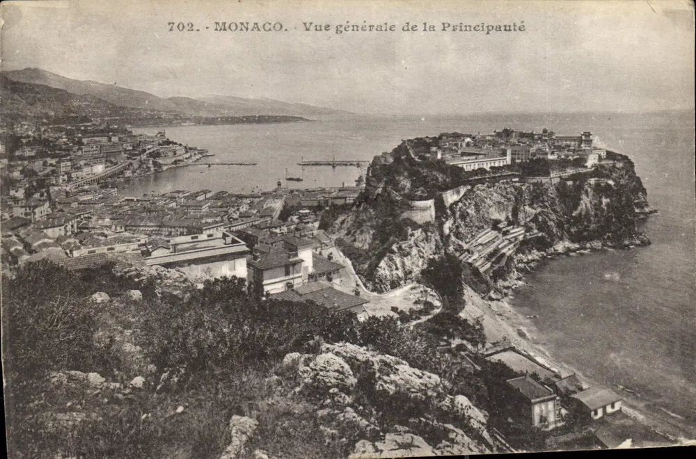 Monaco — Algemene uitzicht van het Prinsdom — uitgever niet geïdentificeerd, serie nummer 702 - Voorkant