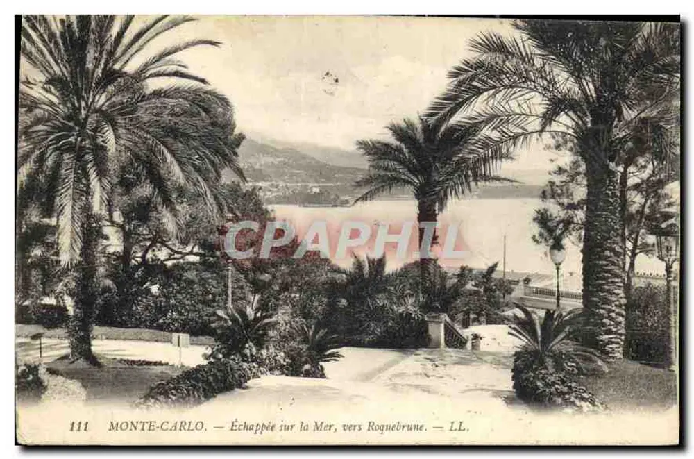 Monte-Carlo — Vista para o Mar, em direção a Roquebrune — LL. n°111 - Frente
