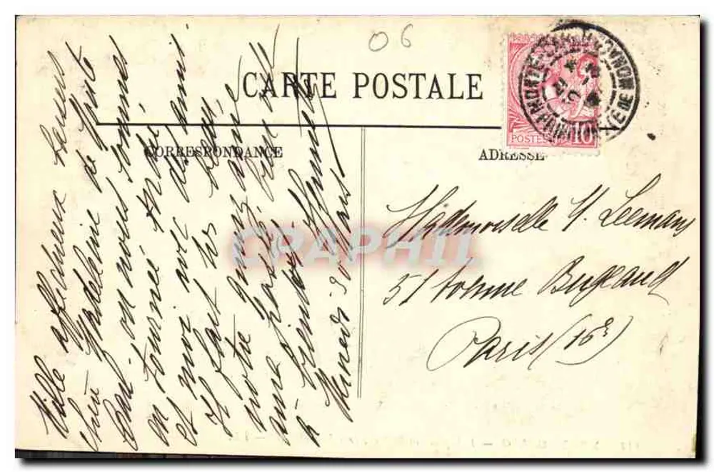 Monte-Carlo — Vista para o Mar, em direção a Roquebrune — LL. n°111 - Verso