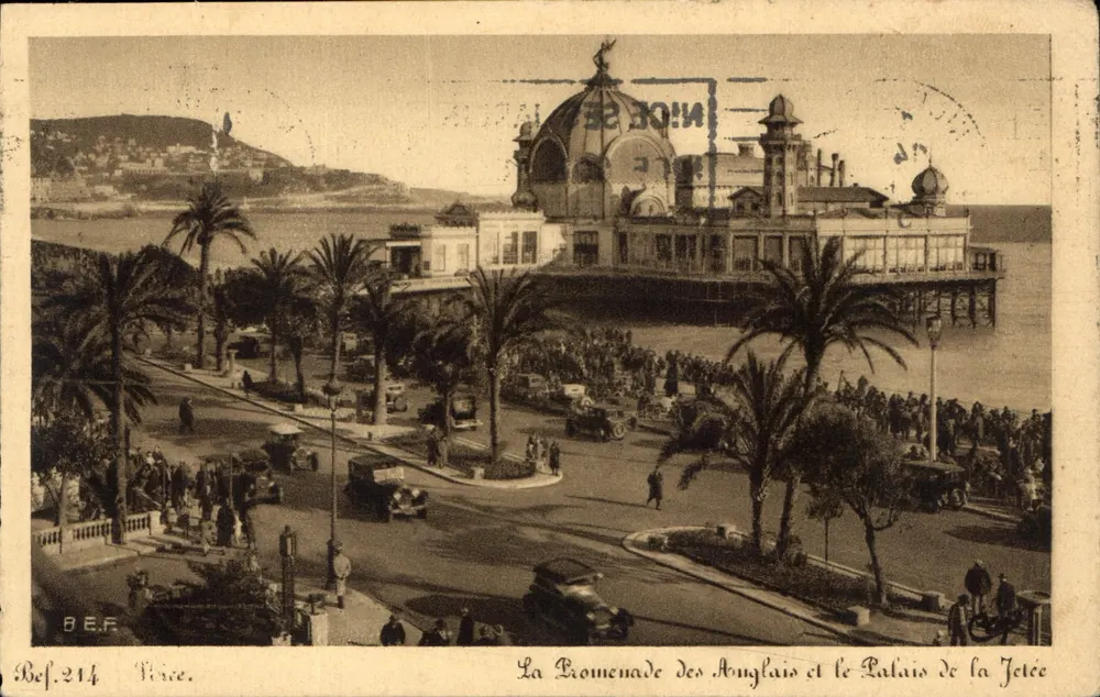 Die Promenade des Anglais und das Palais de la Jetée — Nice — B.E.F. n°214 - Vorderseite