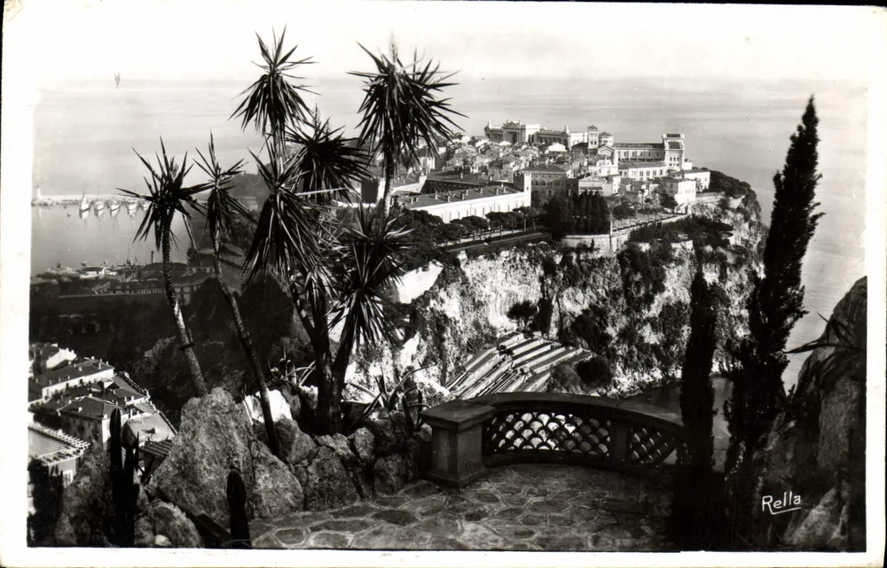 Le Rocher de Monaco aus Sicht der Jardins Exotiques — Kollektion « La Côte d'Azur » — Meisterwerke von Rella - Vorderseite