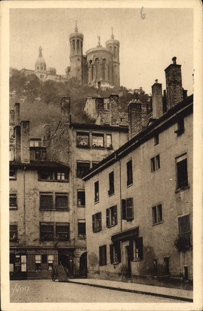 Lyon (Rhône) — Alte Häuser am Fuße des Fourvière-Hügels — Art Editions Yvon, Paris - Vorderseite