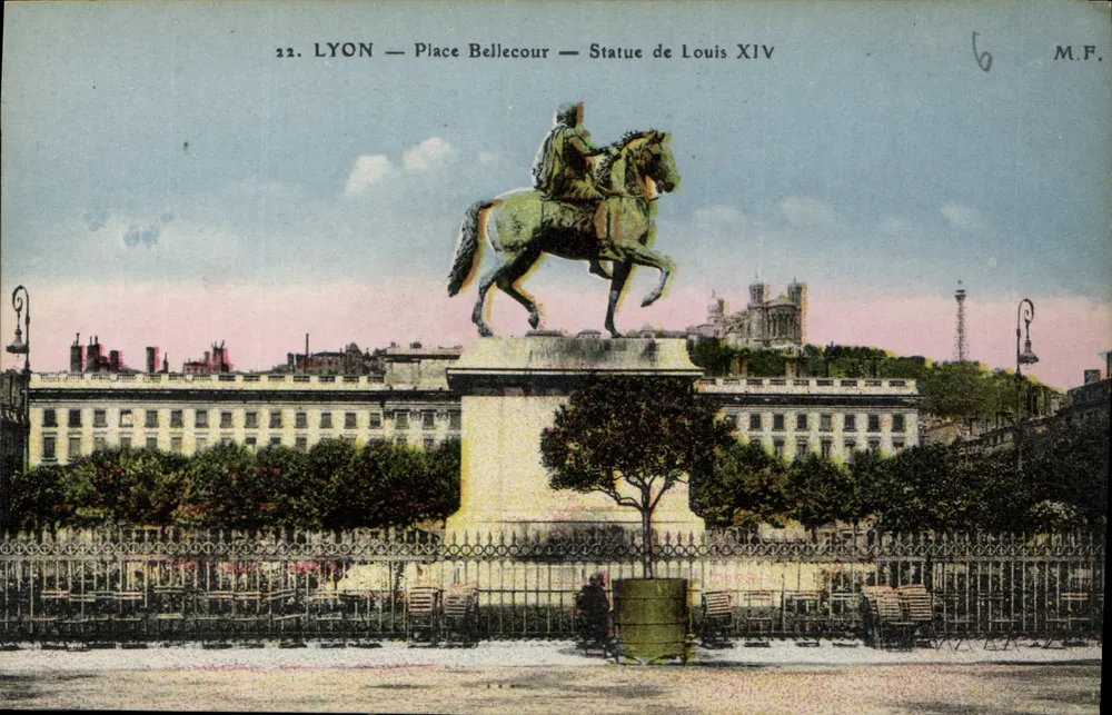 LYON — Place Bellecour — Statue von Ludwig XIV — M.F. n°22 - Vorderseite
